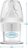 Micro-preemie Dr.Brown's 15cc Reborn/Silicone Baby Bottle w/Preemie No Hole Nipple.