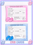 PRINTED Reborn/Silicone Baby Hospital Crib Card!