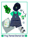 Frog Themed Outfit With Matching Accessories For Reborn And Silicone Baby Dolls 