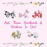 Cupcake Print 2 in 1 Hair Bow & Headband