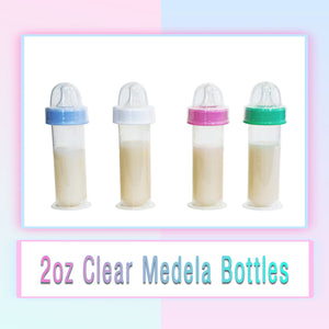 2oz Clear Hospital Bottle For Reborn Or Silicone Baby Dolls