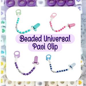 Universal Beaded Name Paci Clip!