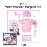 PINK 8-10" Micro Preemie Hospital Set For Reborn Or Silicone Baby Dolls!