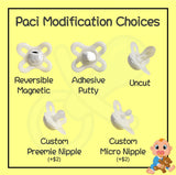 5 reborn and Silicone baby doll pacifier modifications 