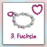 Pastel Rainbow Beaded Charm Bracelet