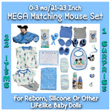 NB Butterfly Themed Outfit w/Matching Accessories Gift Set For Reborns & Silicone Baby Dolls