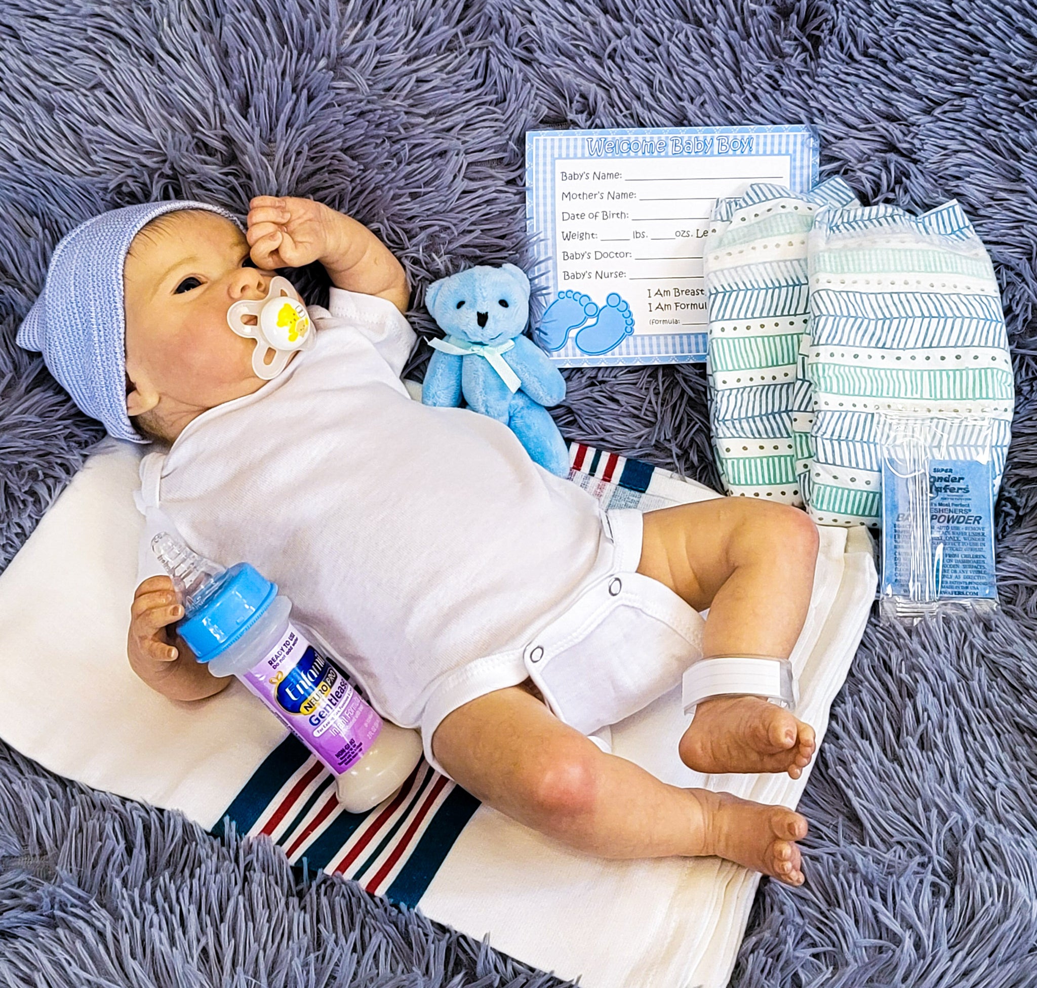 Reborn Silicone Baby Boy Hospital Set TheRebornAccsShop