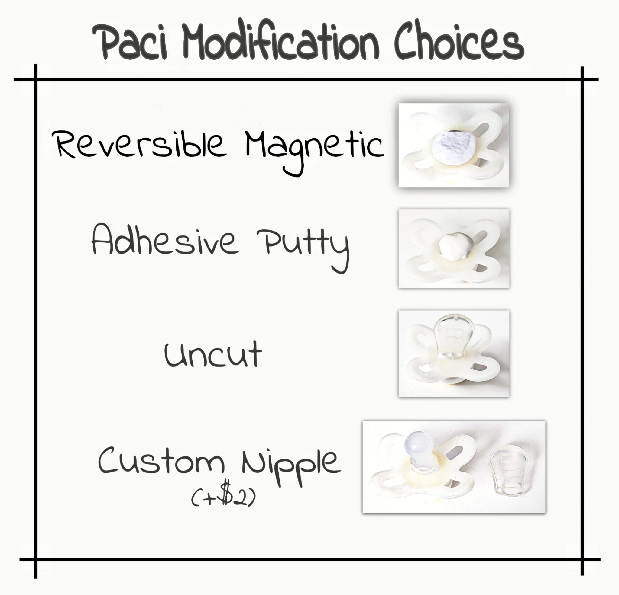 Adhesive Pacifier Putty for Reborns and Other Babies Without Pacifier  Magnets. 